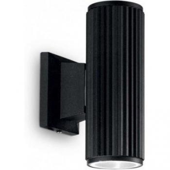 Aplique de pared exterior Up Down 2 luces negro IP44 E27 Ideal Lux