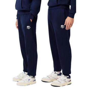 Pantalón unisex de chándal Lacoste Track Logo azul marino Talla L