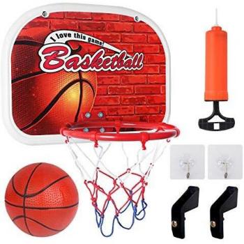 Canasta Baloncesto Infantil, Tablero Baloncesto Juego Al Aire Libre y Interior Oficina Juegos de Jardin Mini Aro de Baloncesto para Niños