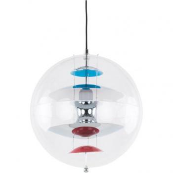 Lámpara colgante moderna de cromo 1 luz E27 - Italux