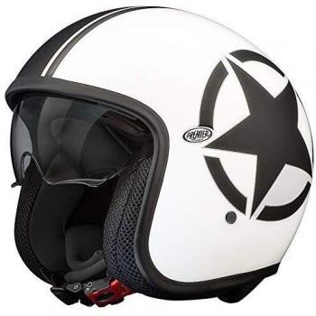 Premier Casco Vintage Star 8 Bm,Blanco / Negro,Xl
