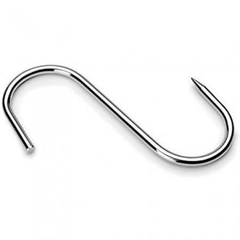 Lacor - 39043 - Set De 6 Ganchos Carniceros 12,5 cm 1 Punta Inox.