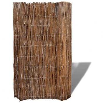 vidaXL Valla Cañizo de Ramas Mimbre 300x100cm Barrera Cercado Jardín Privado
