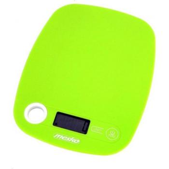 MESKO MS3159G Báscula de Cocina Digital, Balanza Electrónica Extraplana, Capacidad 5 kg, Precisión 1g, Pantalla LCD, Función Tara y Medición de Lí