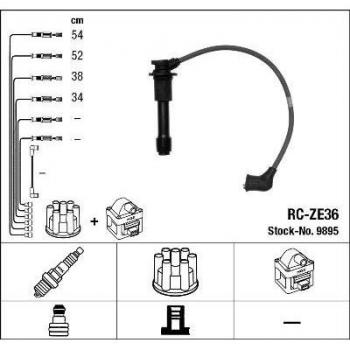 Juego de cables de encendido NGK 9895