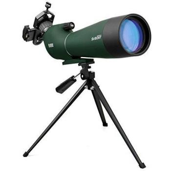 Svbony SV28 Telescopio Terrestre 20-60x80mm IP65 Impermeable Bak-4 Prism Telescopio Terrestre Potente Trípode y Adaptador de Smartphone para la Observación de Aves