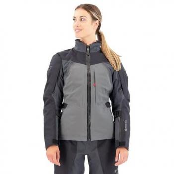 Revit Chaqueta Lamina Gore-Tex para Mujer - Gris-Azul, Textil, Impermeable, Transpirable, Talla 44