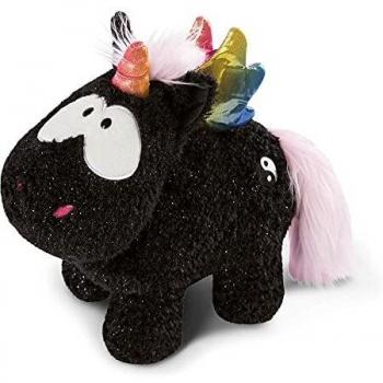 NICI tierno Yin 32 cm – Juguetes de Criaturas místicas, niños, bebés y Amantes de los Animales de Peluche, Unicornios esponjosos para abrazar y Jugar, Color Negro y Multicolor