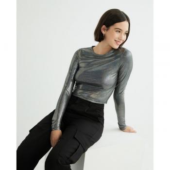 Top metalizado de mujer Noisy May