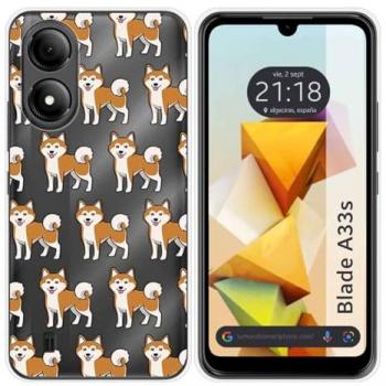 Funda de Silicona para Zte Blade A33s con Diseño de Perros 08