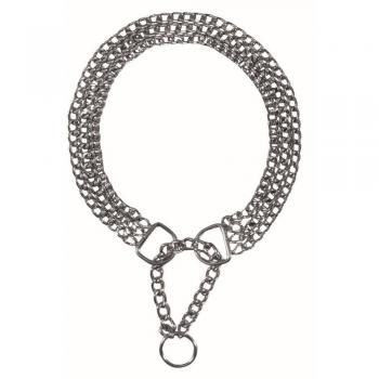 Collar semi estrangulador Triplo Cromado 55 cm / 2,5 mm