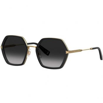 Marc Jacobs Modern Black/Grey Metal Sunglasses for Women, Size: 53 MM