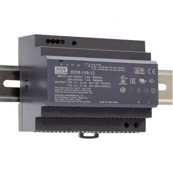 Fuente de alimentación industrial Mean Well 150W 12V montaje en carril din salida única