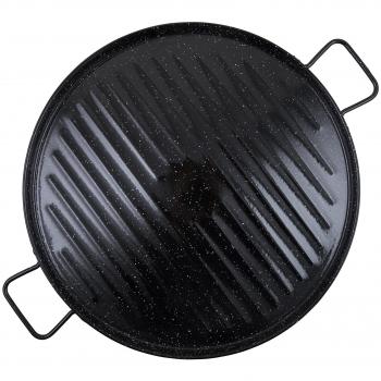 Garcima 11046 - Plancha grill esmaltada redonda 46cm