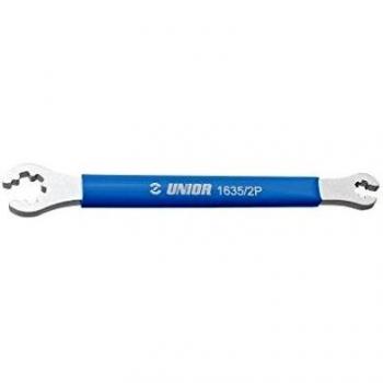 Unior 1636/2P - Llave, 0.5 x 0.55 cm, color azul