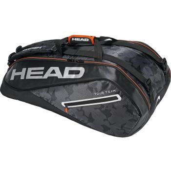 Head Tour Team 9R Supercombi bolsa para raquetas de tenis, color negro/plata, tamaño n/a