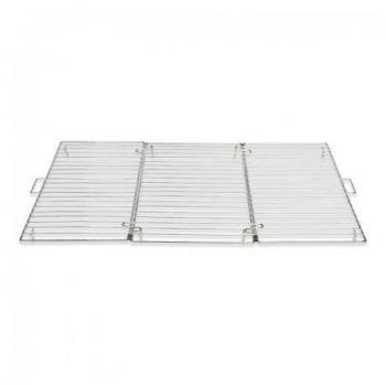 Rejilla enfriadora plegable de acero inoxidable 46 x 32 cm Patisse y placa para pizza de 20 cm para freidora de aire Patisse