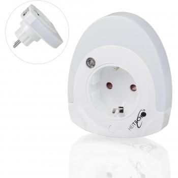 SAFEPRINT 2home ® Luz nocturna LED de alta calidad/lámpara de noche con sensor de luz, cambio de color y enchufe