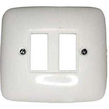 Solera 521 - Placa pequeña embellecedora para 2 elementos.80 x 75 x 8 mm.