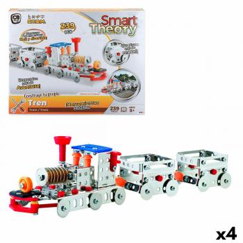Juego de Construcción Colorbaby Tren (4 Unidades) - Incluye cuatro piezas de tren para ensamblar, fabricado en plástico resistente, colores brillantes, fomenta la creatividad y habilidades motoras