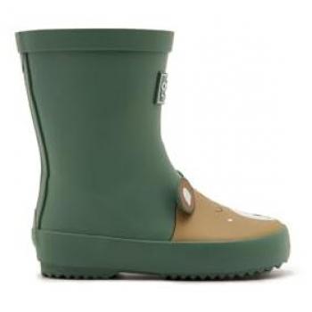 Botas de agua OSITO para niño color kaki, impermeables, con suela antideslizante y diseño de oso