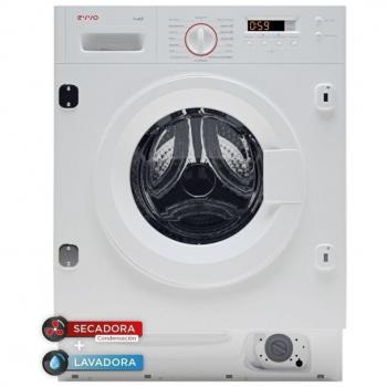 Lavasecadora integrable Evvo I8W6S de 8kg 1400rpm