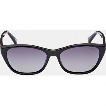 Skechers Women's Cat Eye Polarized Sunglasses - Black Frame with Grey Lenses