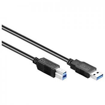 Cable USB 3.0 A a B macho 0,5 m negro