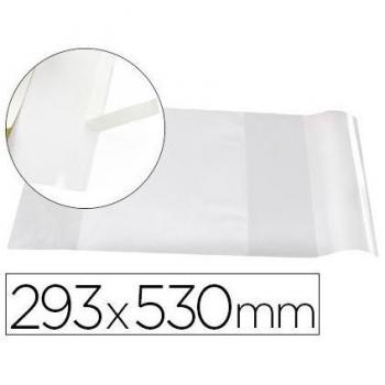 Forralibro Adhesivo Liderpapel con solapa ajustable 293x530 mm