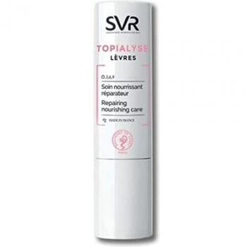 SVR Topialyse Lip Balm - Moisturizing lip balm, 2 x 4g, suitable for dry and sensitive lips, enriched with nourishing ingredients to provide long-lasting hydration and protection