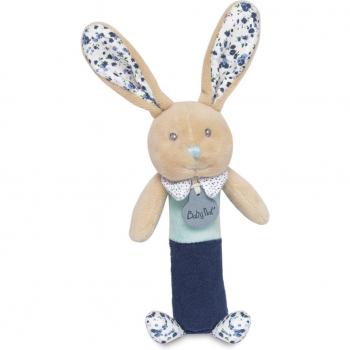 Doudou Et Compagnie - Peluche conejo con Mantita rosa lychee y suave textura aterciopelada