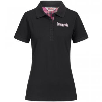Lonsdale Women's Polo Shirt Loxhill, Größe:XL, Farbe:Black