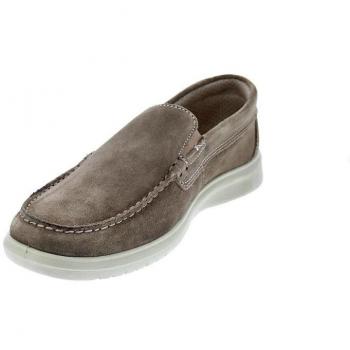 Sandalias planas de mujer DUUO en color negro con doble hebilla