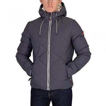 Superdry de los Hombres Chaqueta Acolchada Xenon, Azul, XXL