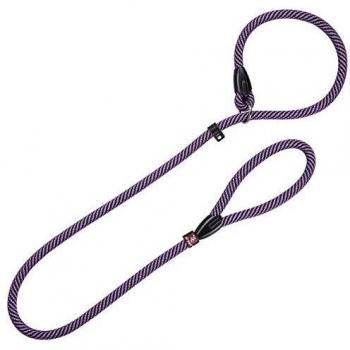 Arppe 4033011130 Correa Collar Educativo Nylon Redondo, 14 mm, Negro y Lila