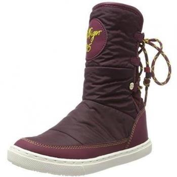 Tommy HilfigerW3285OOLIE JR 1C2 - botas de media caña con forro cálido y botines Niñas
, color Morado, talla 37