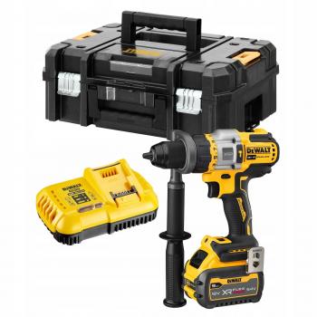 Dewalt DCD999X1 - Wiertarko-wkrętarka udarowa 18V Flexvolt Advantage, 1 x 9Ah, tecnología Flexvolt, motor sin escobillas, capacidad de perforación en metal y