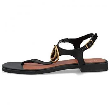 Sandalias Planas para Mujer marca Guess en color negro modelo FLJMIR