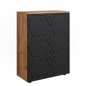 Mueble Midi Irma, Rayas Antracita, 60 x 81 cm