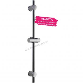 Oxen 341104 Kit Barra de Ducha ZUB, maneral, Tubo de diámetro de Fabricado en Acero Inoxidable