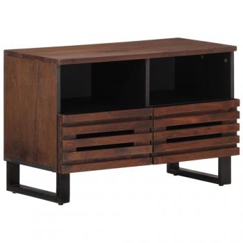 Mueble de TV madera maciza mango marrón 70x34x46 cm