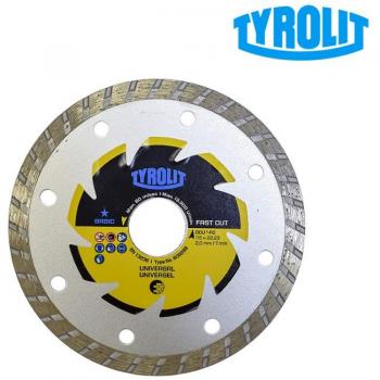 Sierra de diamante TYROLIT C3R 115x2x22,23 mm DCUB2-FC, disco diamante general para obra Eco Basic Turbo