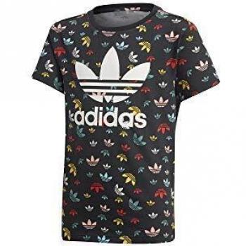 adidas tee T-Shirt, Niños, Black/Multicolor/White, 1011