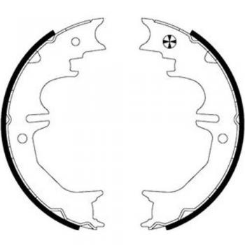 HELLA 8DA 355 050-711 Brake Shoe Set, parking brake - H9895