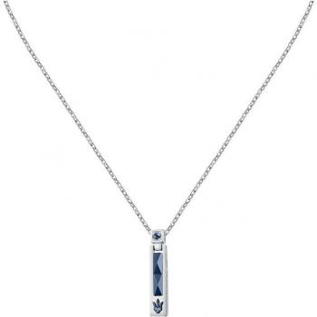 Maserati - Collar Varis de acero plateado