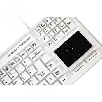 Hygienic Professional Grade Washable Keyboard with Touchpad