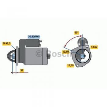 Motor de Arranque Bosch 986017760, tipo: motor de arranque, características: compatible con vehículos de diversas marcas, alta durabilidad, excelente rendimiento en arranques, tecnología avanzada para optimizar la eficiencia energética