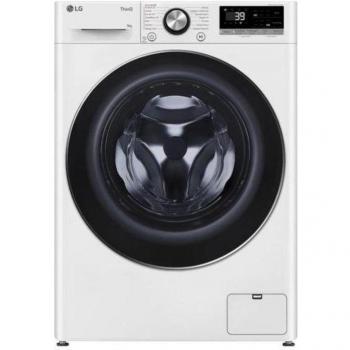 Lavadora LG F2R7S09TSWC Slim 9 kg Inverter AI DD, 1200 rpm, TurboWash, Vapore, Wi-Fi, Clase A-10%