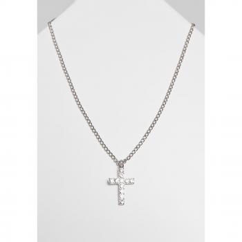 Urban Classics Diamond Cross Necklace