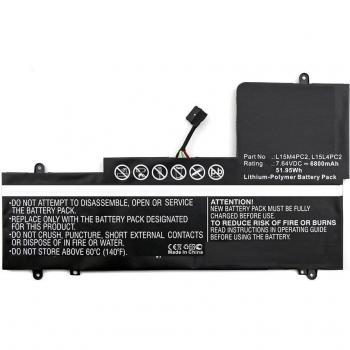 Batería portátil Coreparts 7.64V 6800mAh para Lenovo Yoga